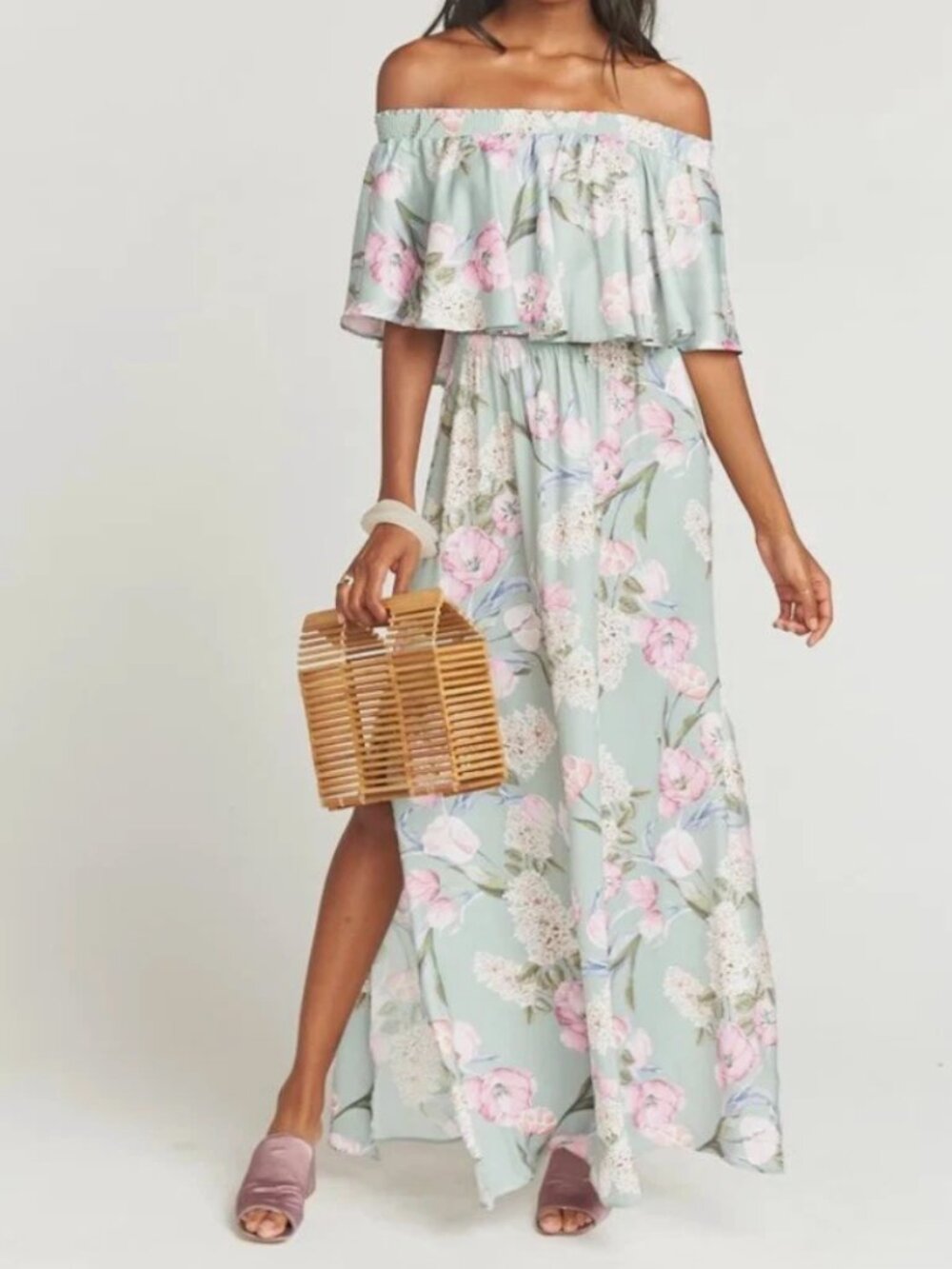 Show Me Your Mumu Primavera Floral Hacienda Maxi Dress S